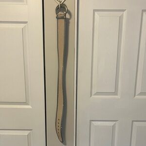 Elegant Khaki Linen Belt